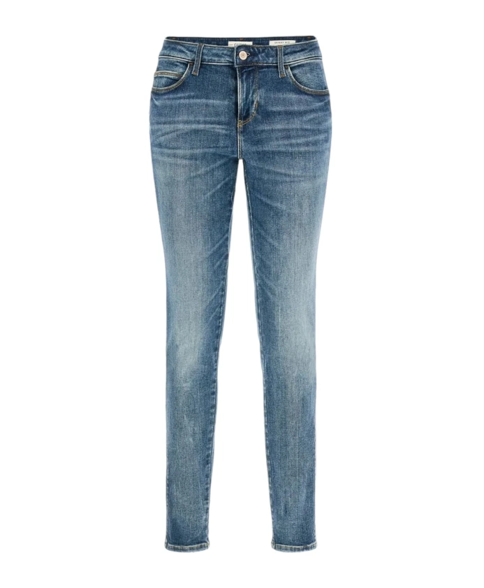 

Узкие джинсы Carrie средней длины Guess, синий