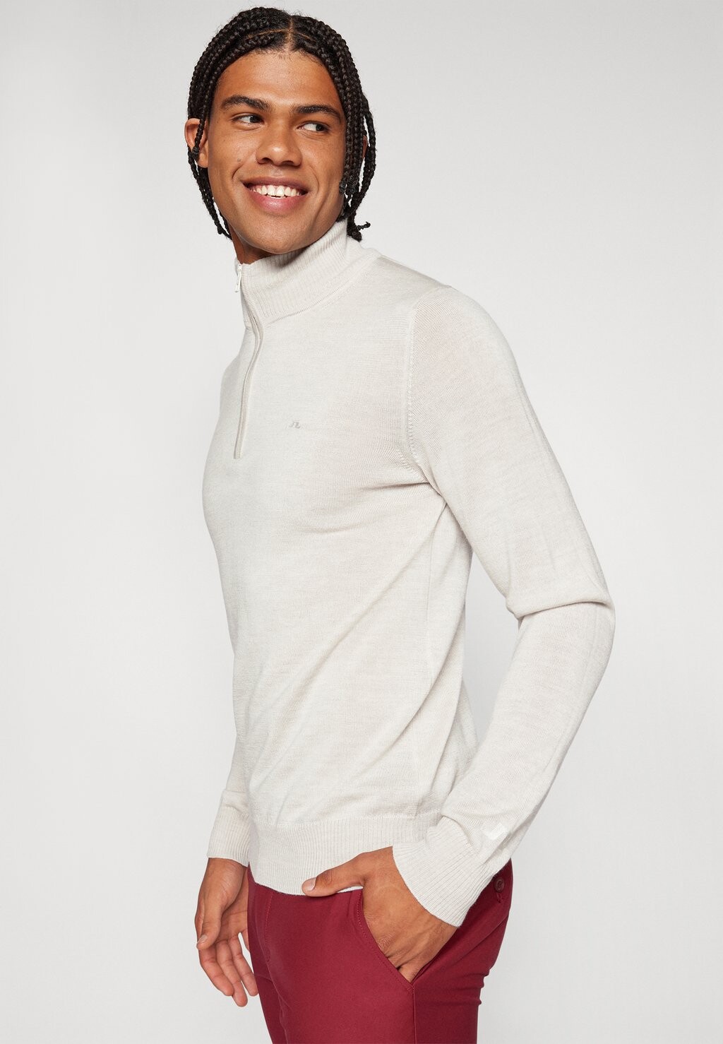 

Джемпер KIAN ZIPPED J.LINDEBERG Sports, бежевый