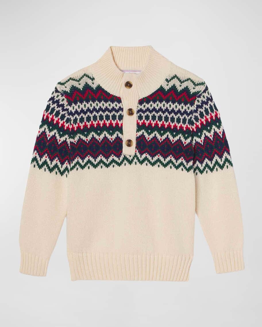 

Свитер с принтом Fairisle для мальчика, размеры 2–14 Classic Prep Childrenswear