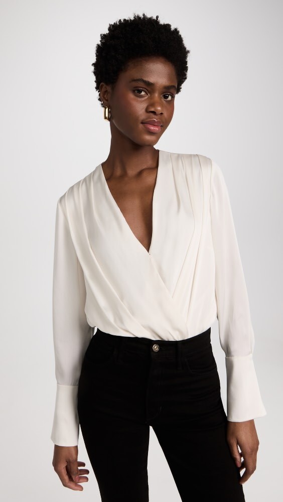 

Боди Favorite Daughter The Date Blouse Thong, слоновая кость