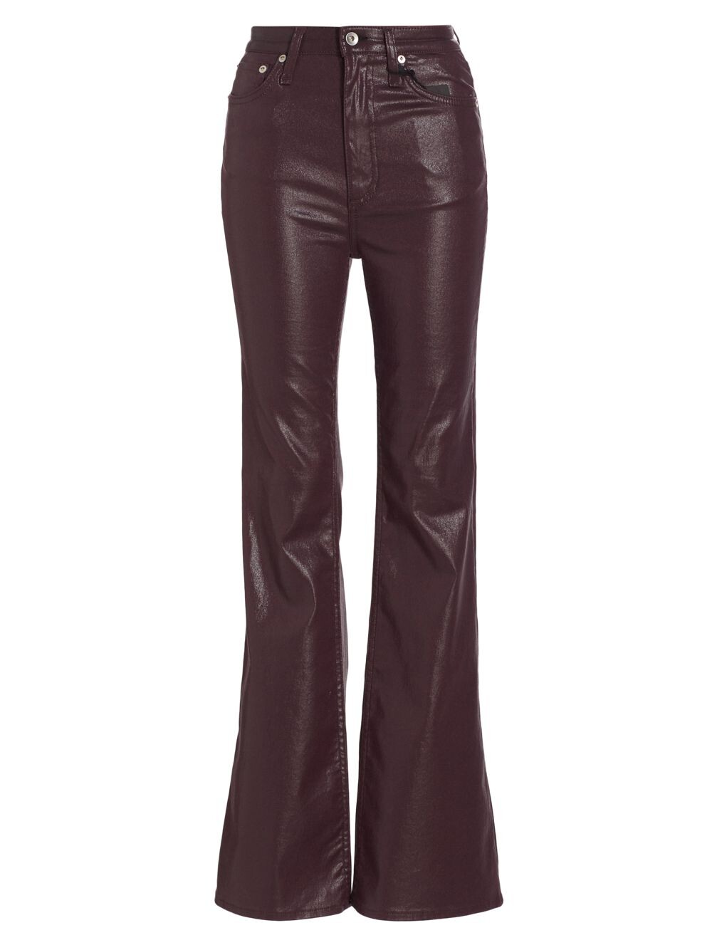 

Расклешенные брюки с покрытием Casey rag & bone, бордовый