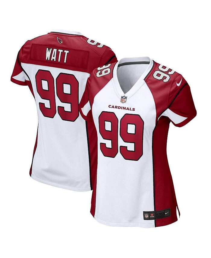 

Женская игровая майка JJ Watt White Arizona Cardinals Nike, белый