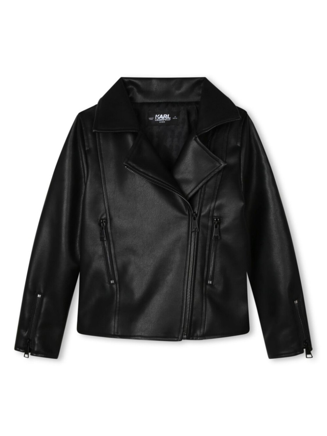 

Karl Lagerfeld Kids куртка с вышитым логотипом, черный