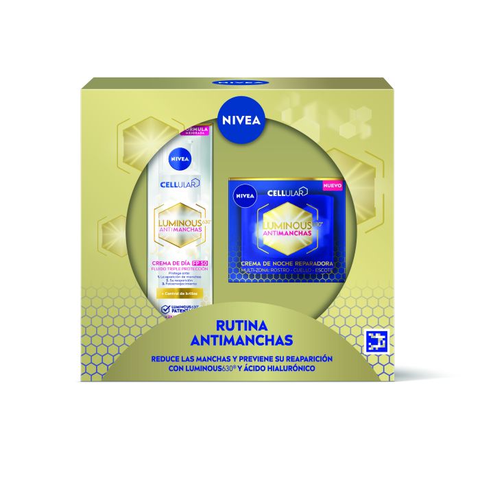 Дневной крем для лица Pack Luminous 630 Rutina Antimanchas Nivea, Set 2 productos дневной крем для лица pack q10 tratamiento completo antiedad nivea set 2 productos
