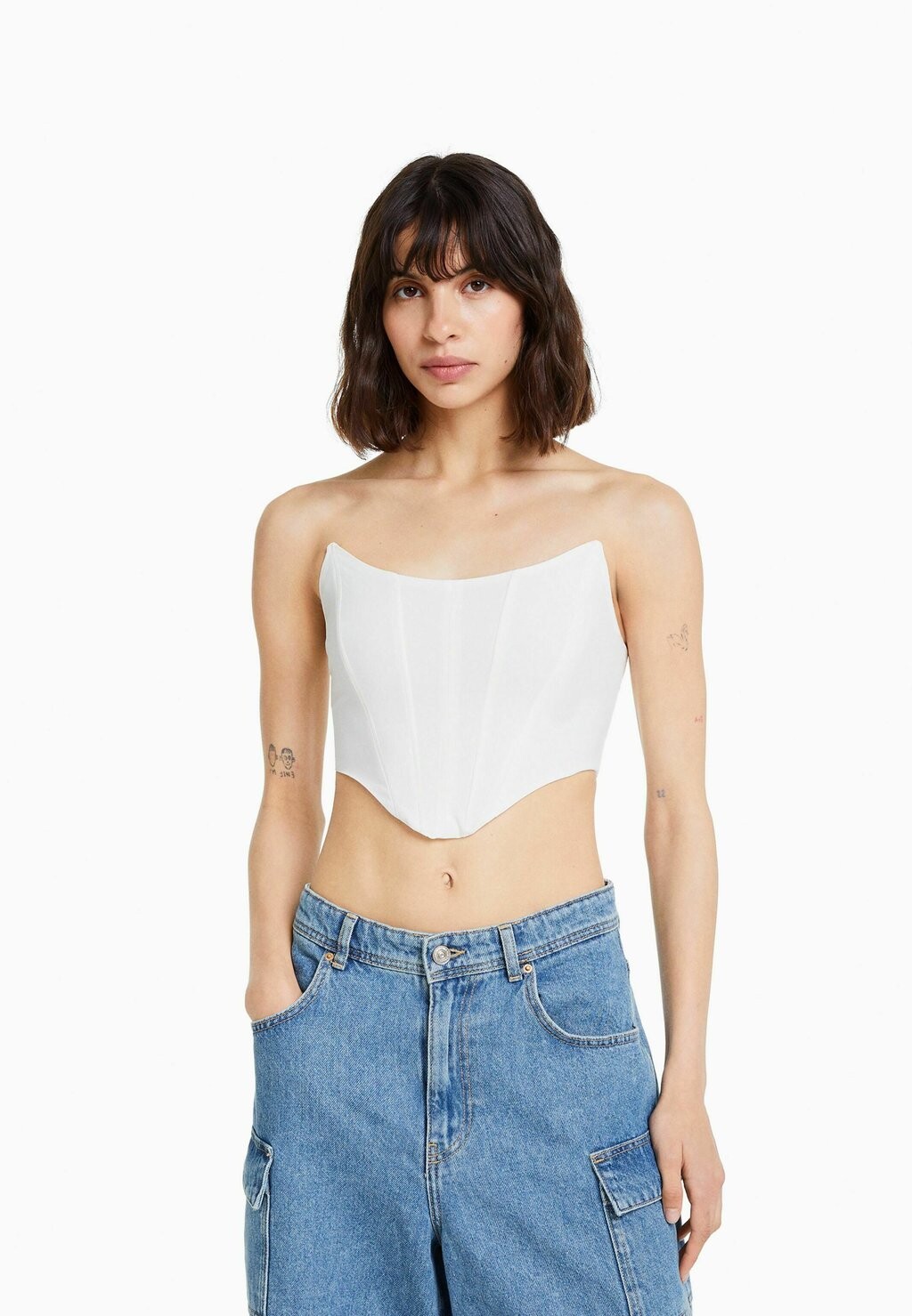 

Топ Bershka, белый
