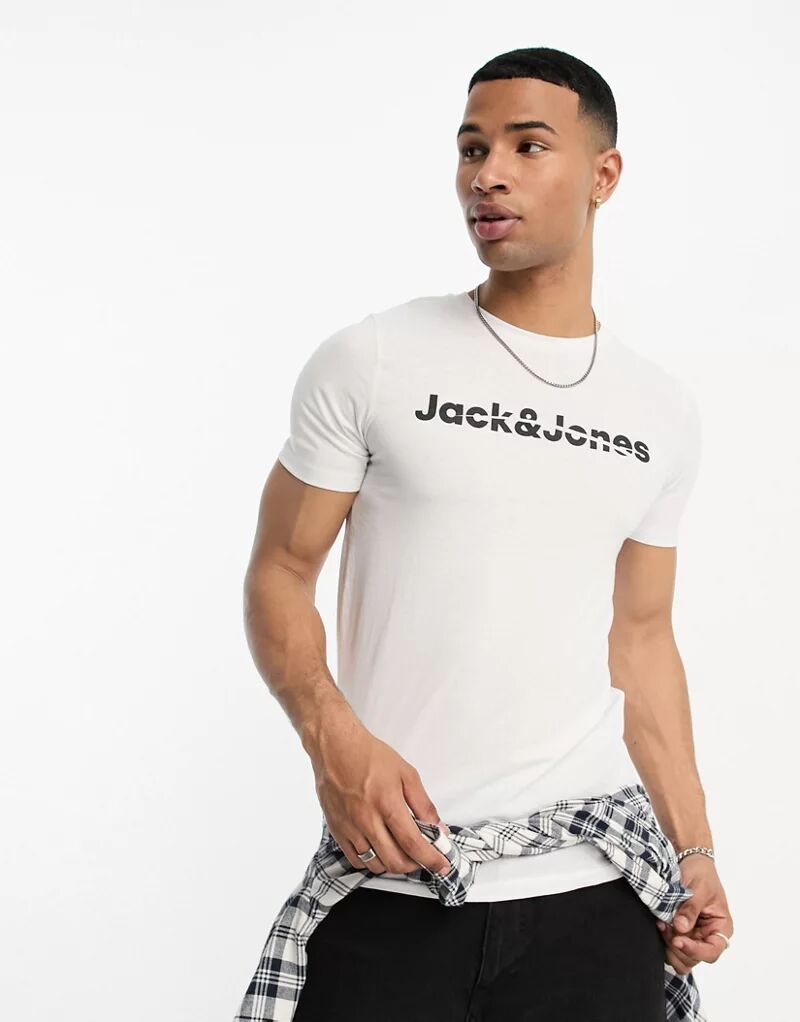 

Белая футболка с логотипом Jack & Jones