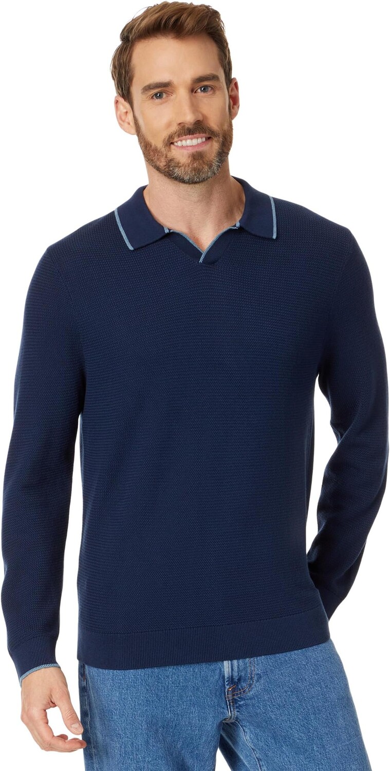 Рубашка-поло Long Point Long Sleeve Polo Tommy Bahama, цвет Dress Blues