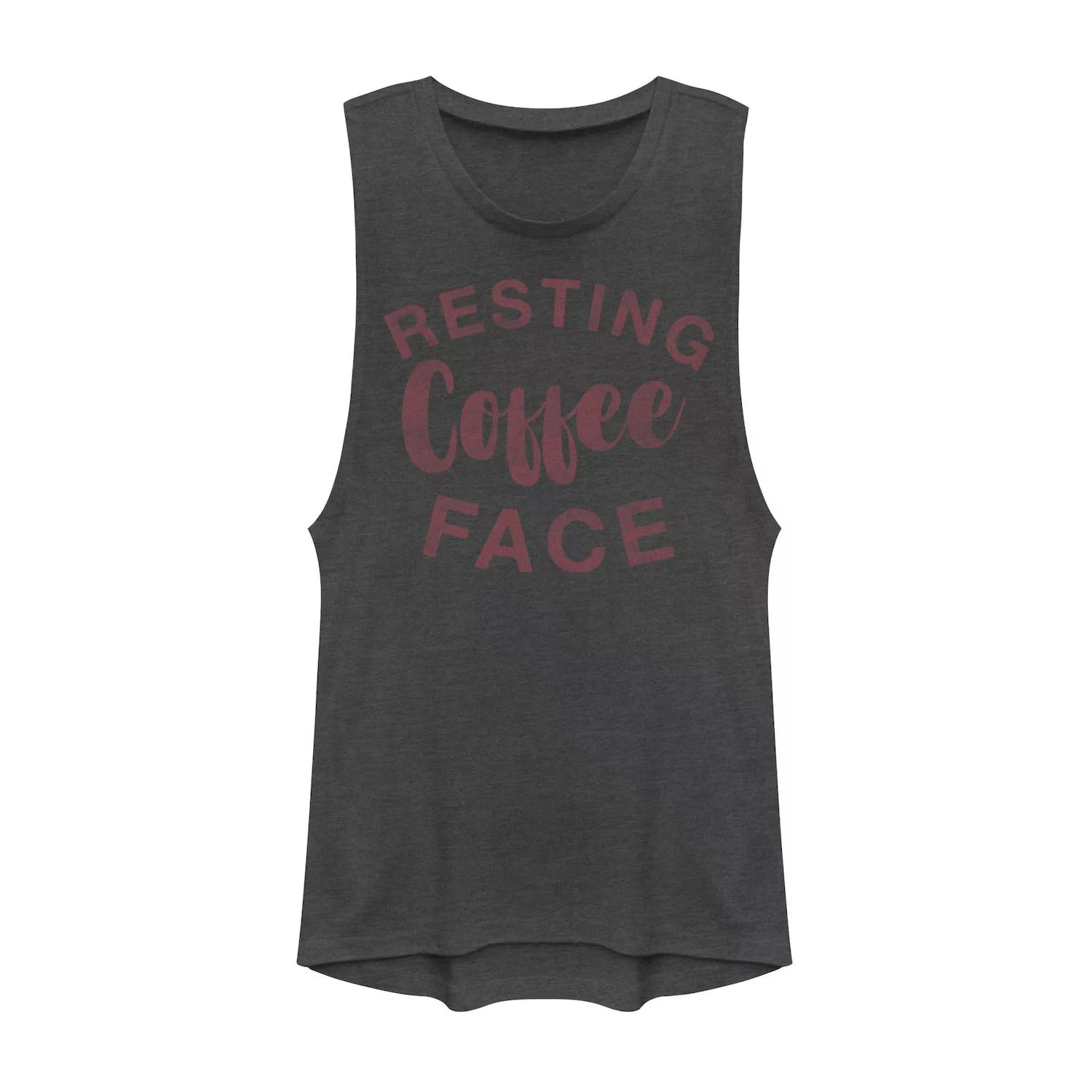Мускулистая футболка для юниоров Resting Coffee Face