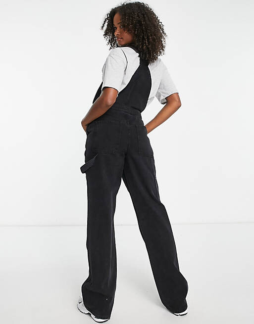 

Черный джинсовый комбинезон из денима ASOS DESIGN Tall