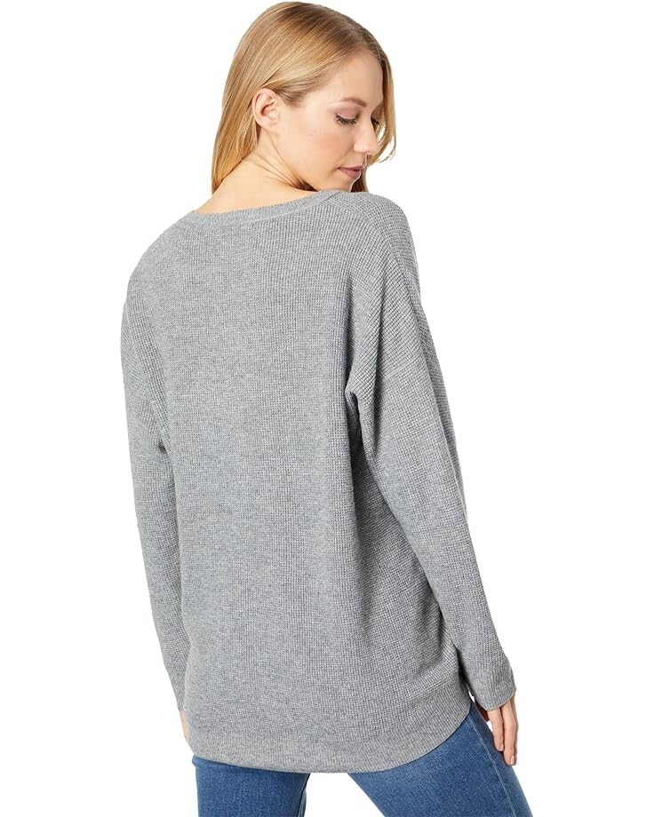 

Свитер Madewell Kyle Waffle Henley, цвет Heather Grey