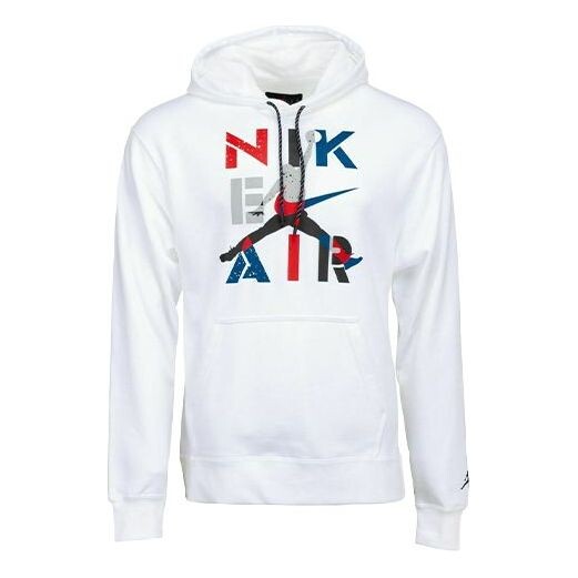 

Толстовка Air Jordan 4 M J Lgc Po Hoody Chest Printing Drawstring White, белый