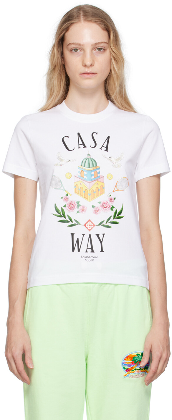 

Casablanca Белая футболка Casa Way, Белый