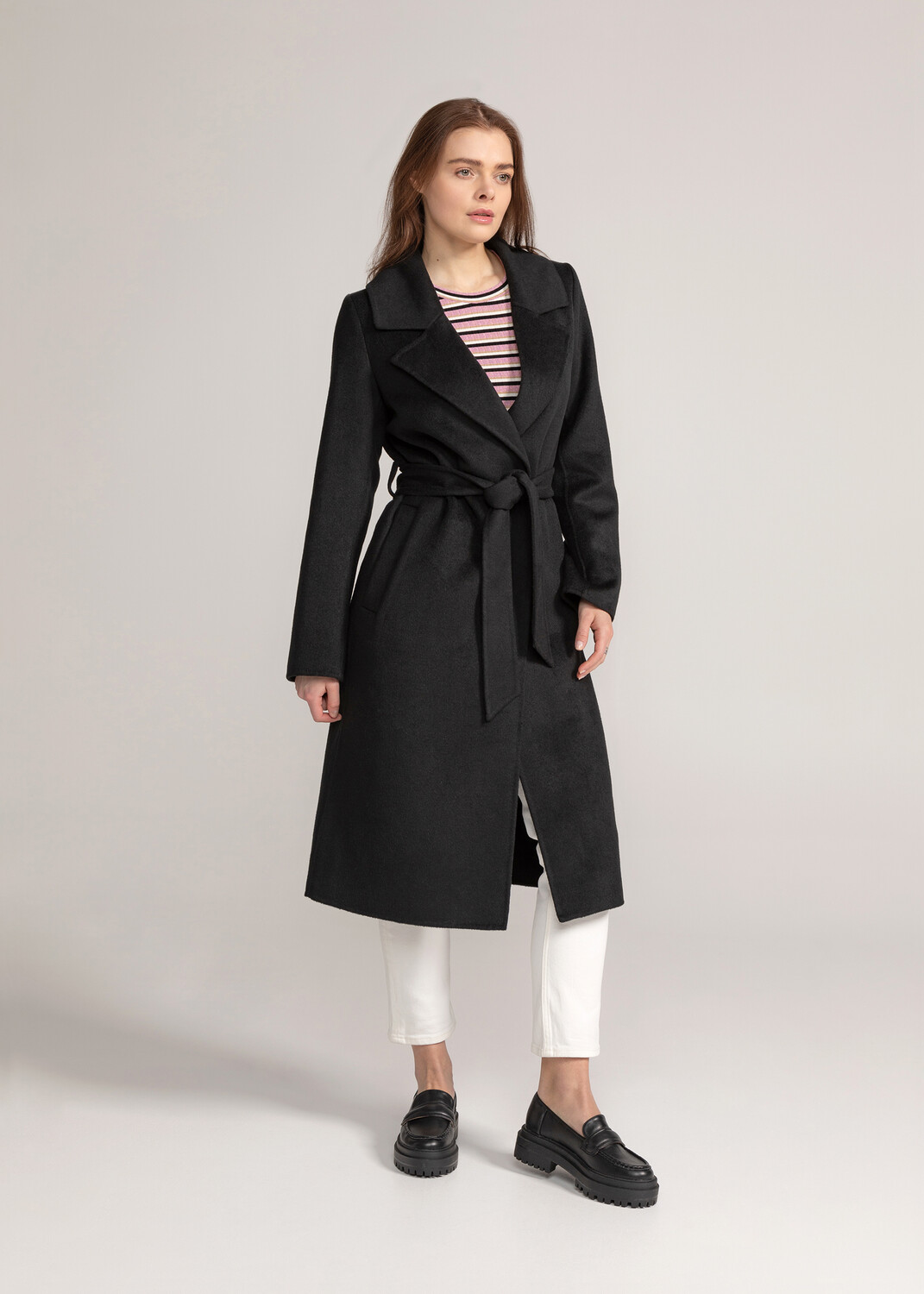 

Кожаная куртка MANISA Damen Wollmantel, черный