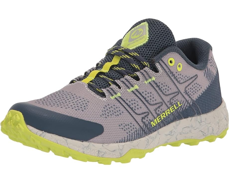 

Походные ботинки Merrell Moab Flight Low, цвет Grey/Navy/Citron