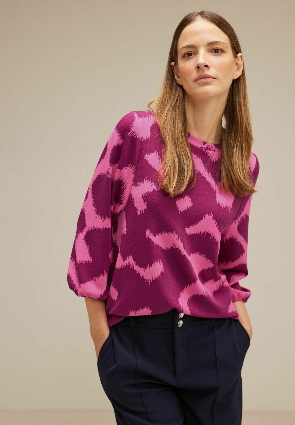 

Блузка Jacquard Street One, розовый