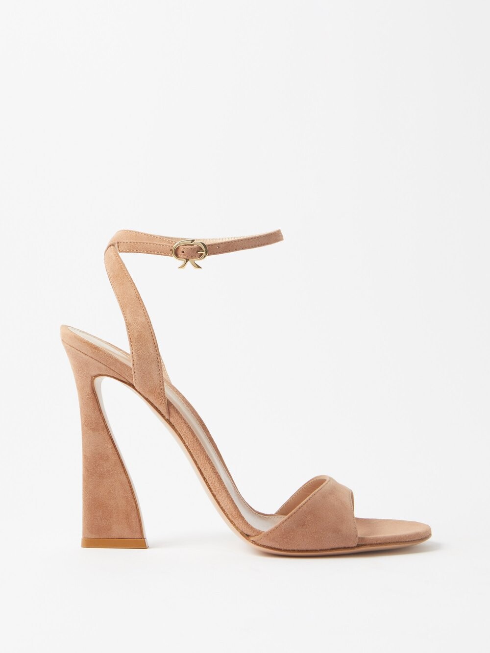 

Замшевые босоножки aura 105 Gianvito Rossi, бежевый