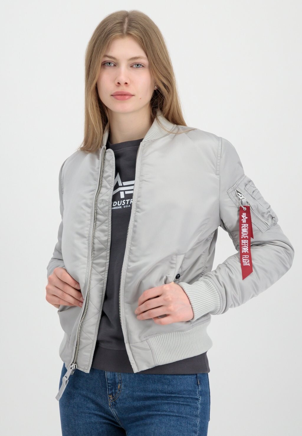 

Ветровка Alpha Industries MA-1 VF 59 WMN, цвет pastel grey