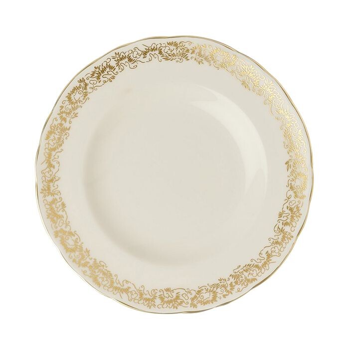 

Тарелка для хлеба с маслом с узкой полосой Royal Crown Derby Gold Aves, белый