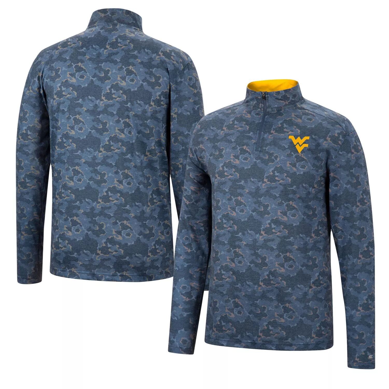 

Мужская темно-синяя куртка West Virginia Mountaineers Tivo с молнией четверти Colosseum, Синий