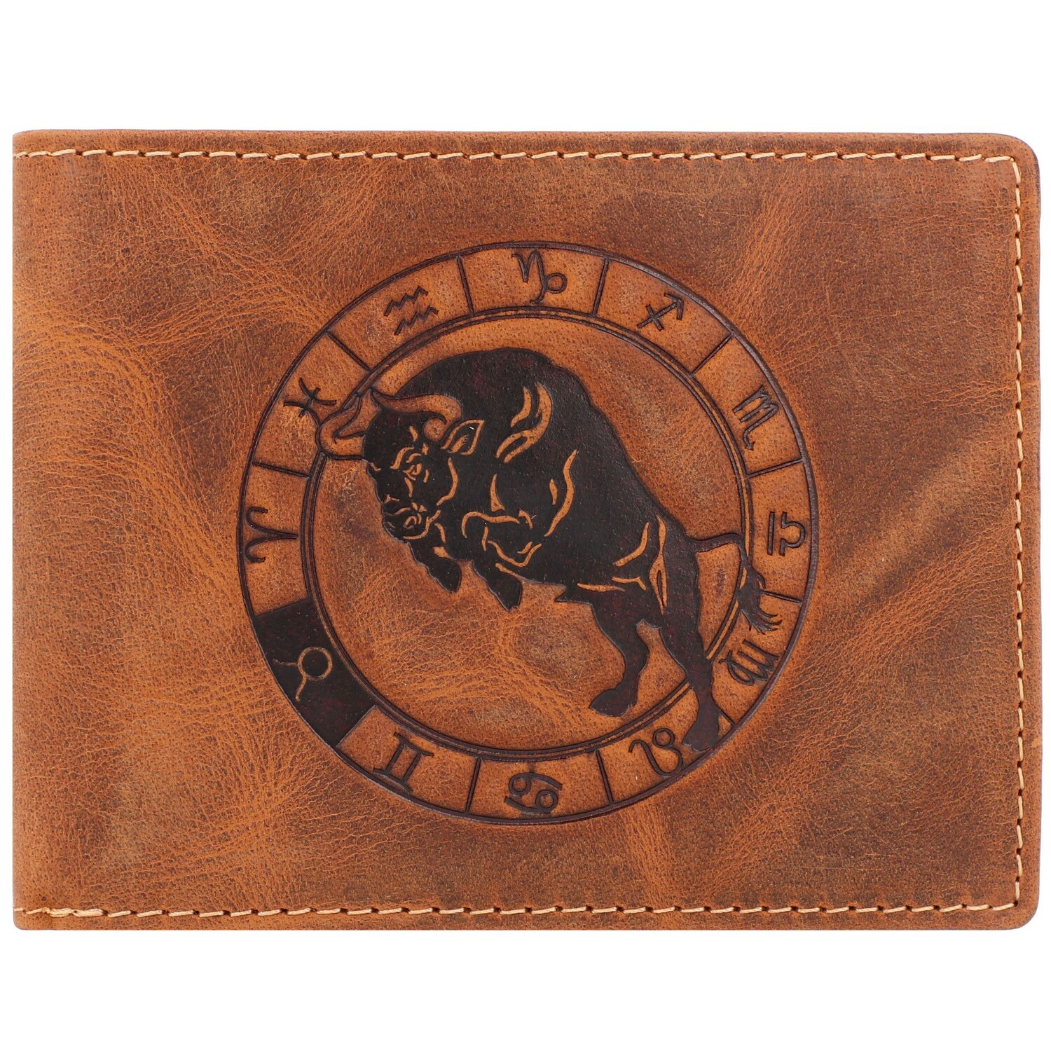 

Кошелек Greenburry Vintage Sternzeichen Leder 12 см, цвет stier