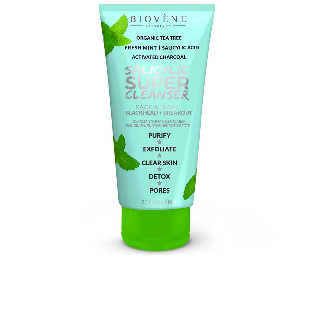 

Крем для лечения кожи лица Salicyclic super cleanser face & body blackhead + breakout Biovene, 200 мл