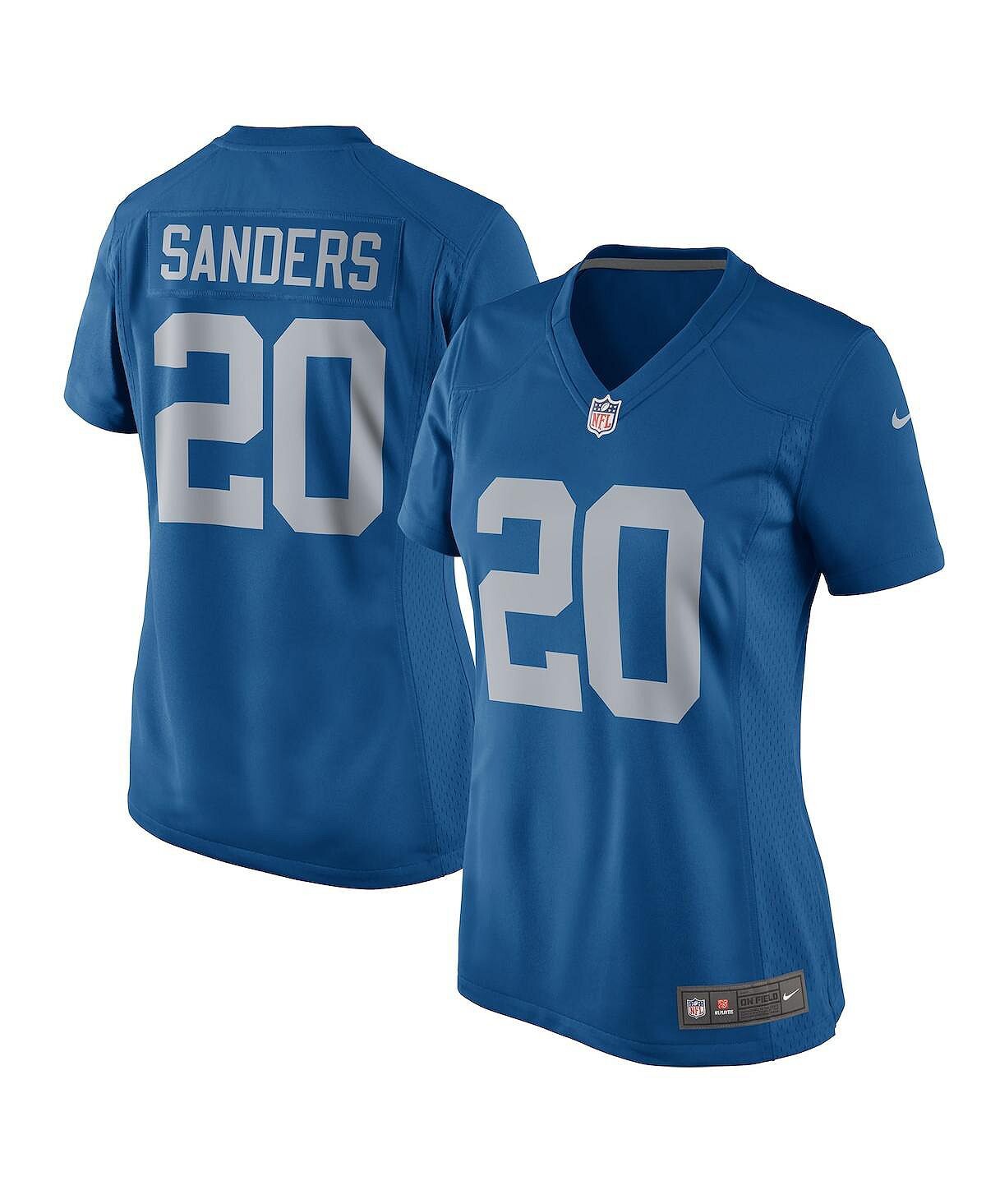 

Женская футболка Barry Sanders Blue Detroit Lions 2017 с возвратом в отставку для игроков Nike, синий
