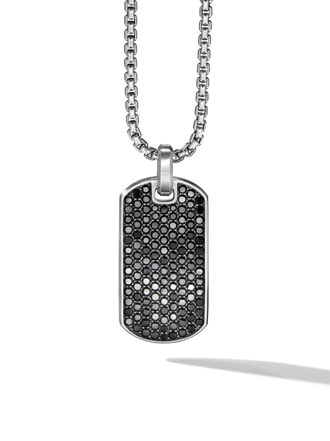 

Серебряная подвеска Streamline с бриллиантами David Yurman, серебряный