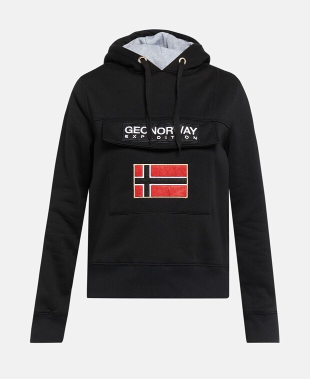 

Толстовка с капюшоном Geographical Norway, черный