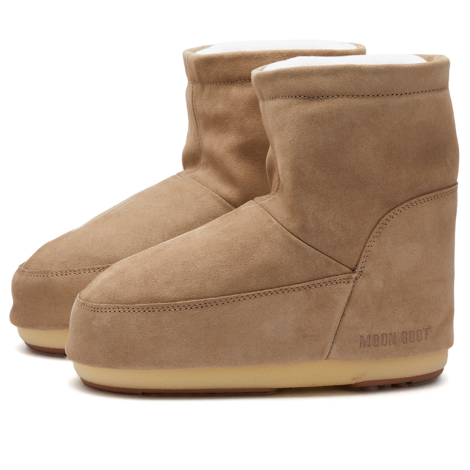 

Ботинки Moon Boot Icon Low Nolace Suede, цвет Sand