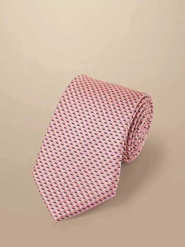 

Галстук Charles Tyrwhitt Stain-Resistant Silk, цвет light pink
