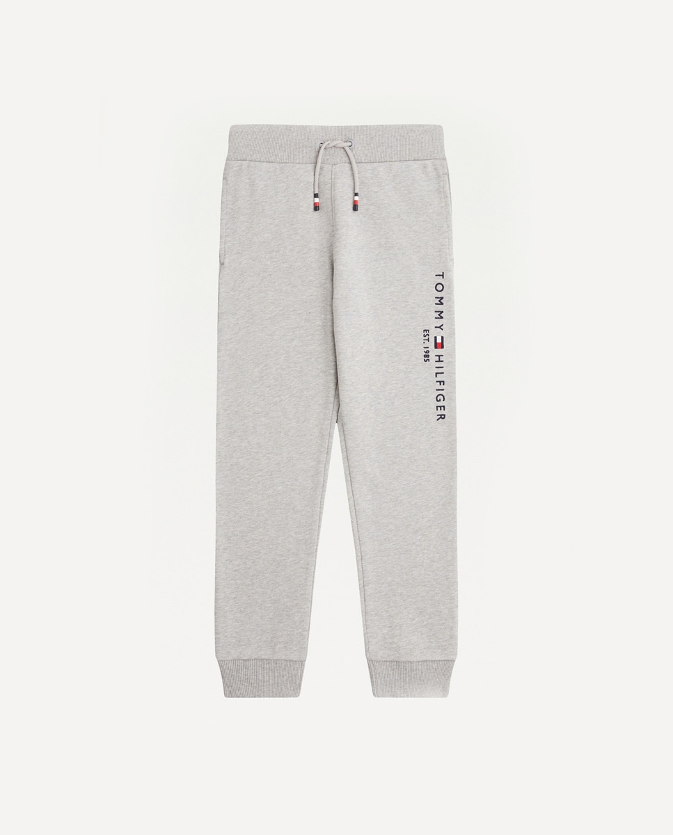 цена Серые спортивные штаны для мальчика с вышитым логотипом Tommy Hilfiger, серый