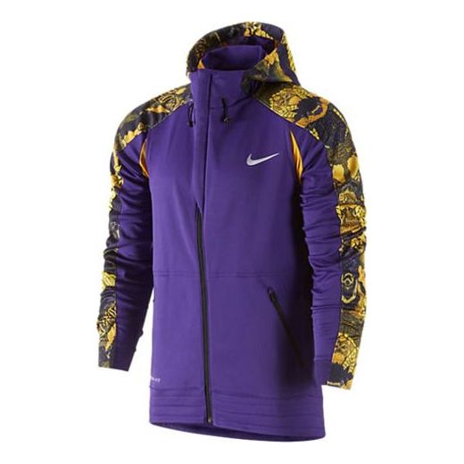Куртка Nike snake pattern Logo Pattern Hooded Jacket Purple, фиолетовый