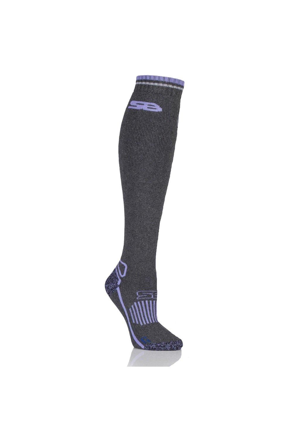 цена 1 пара длинных шерстяных носков для конного спорта BlueGuard SOCKSHOP Storm Bloc, серый