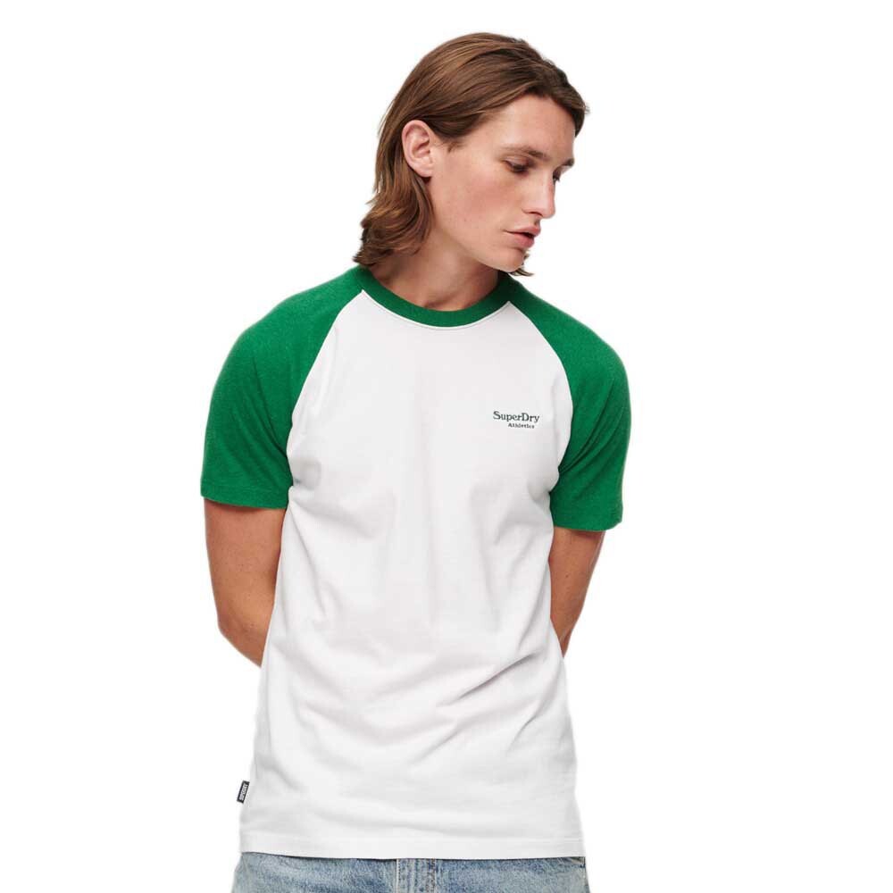 

Футболка Superdry Essential Logo Baseball Short Sleeve Round Neck, белый