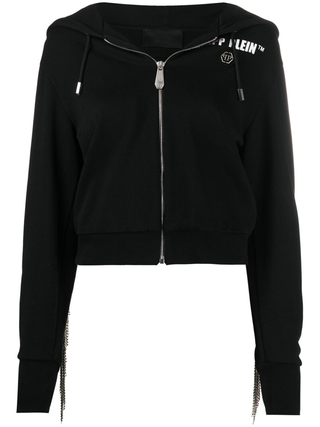 

Philipp Plein худи с бахромой, черный
