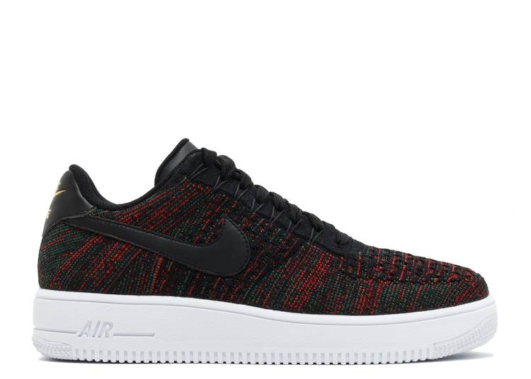 

Кроссовки Nike AIR FORCE 1 LOW FLYKNIT 'BLACK BURGUNDY', черный