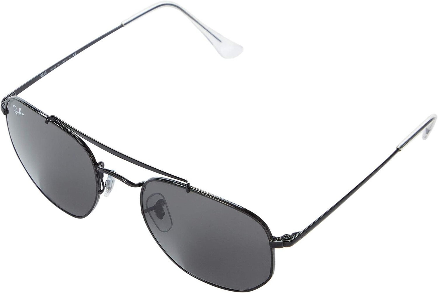 

Солнцезащитные очки 54 mm RB3648 The Marshal Round Steel Sunglasses Ray-Ban, цвет Black/Dark Grey