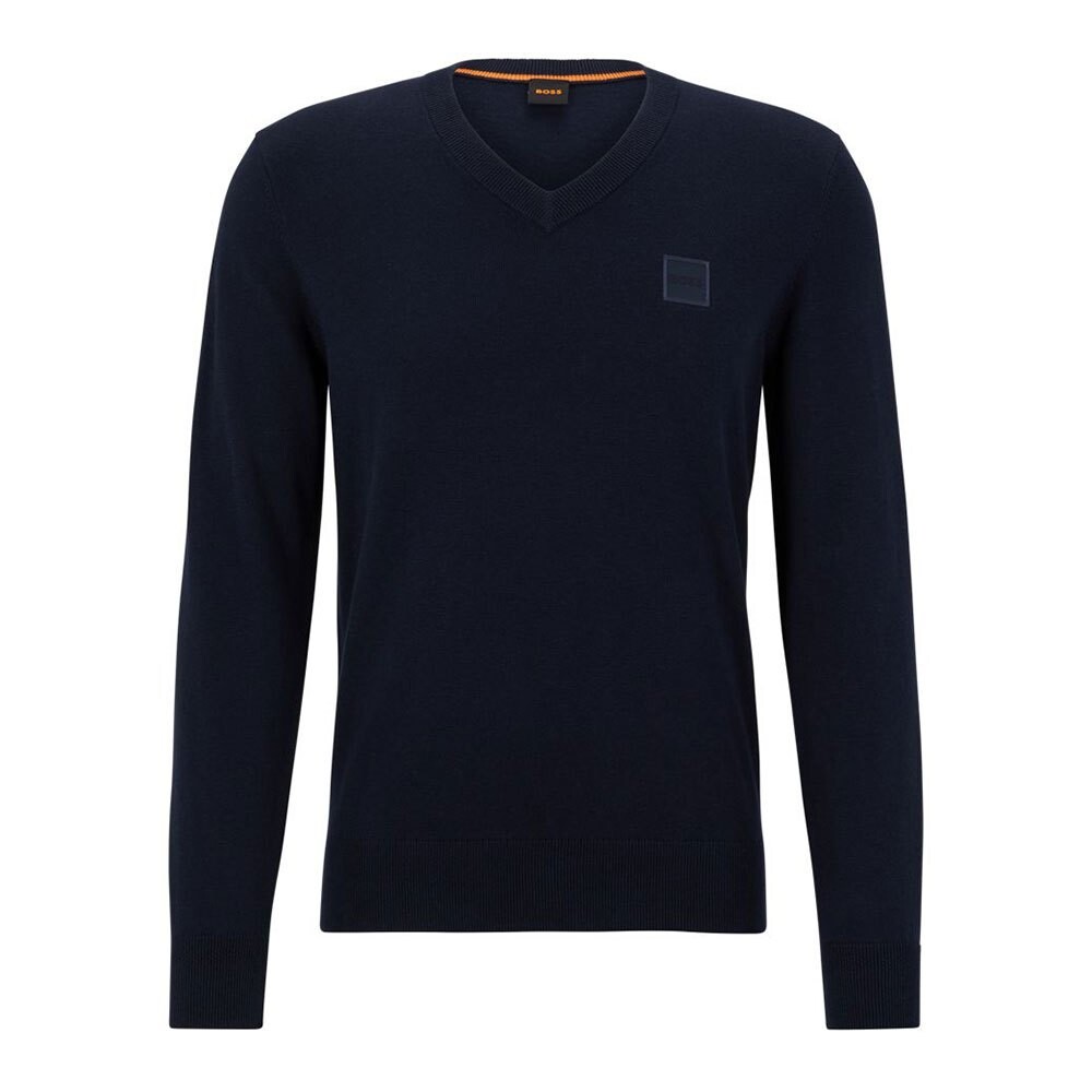 

Свитер BOSS Kanovano 10245468 V Neck, синий