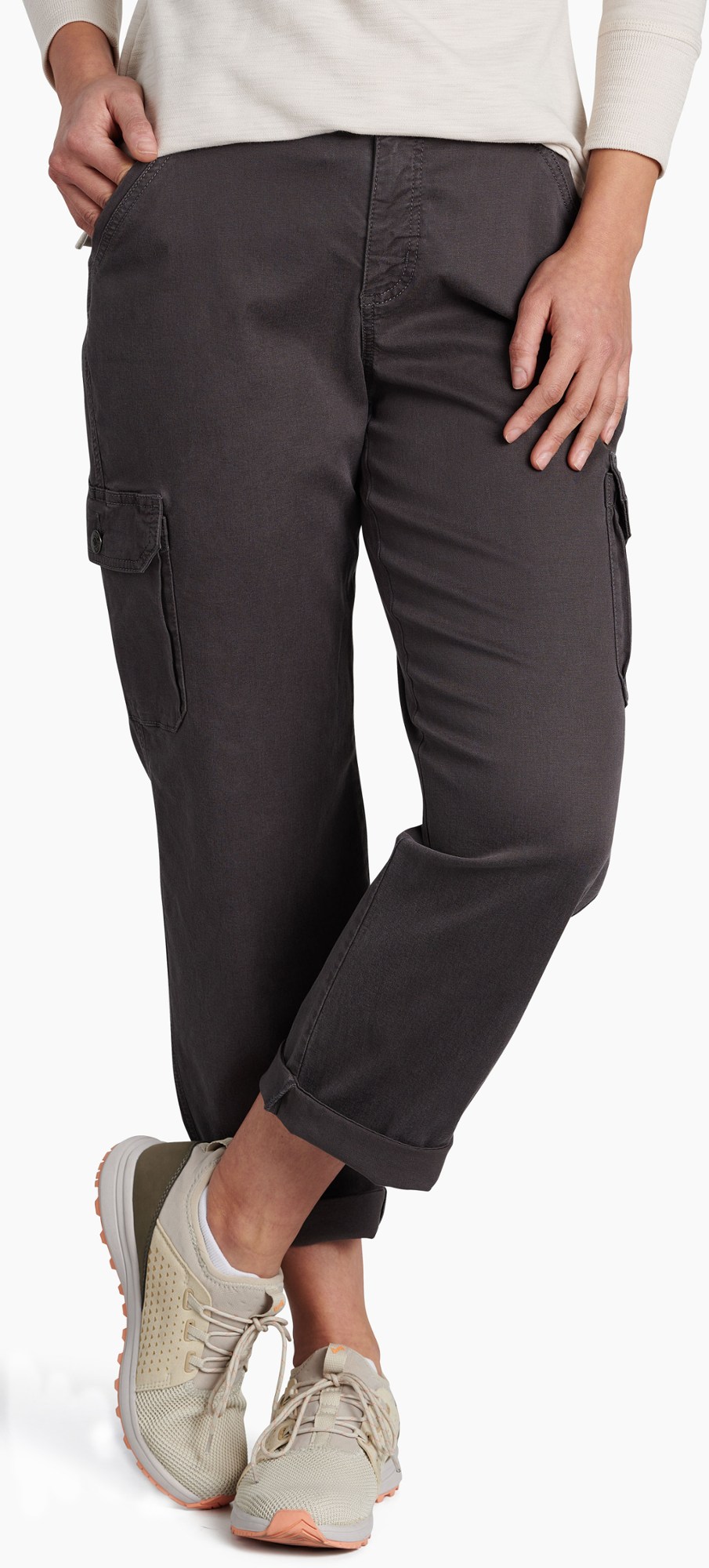 Укороченные брюки Kultivatr Kargo — женские , серый KUHL