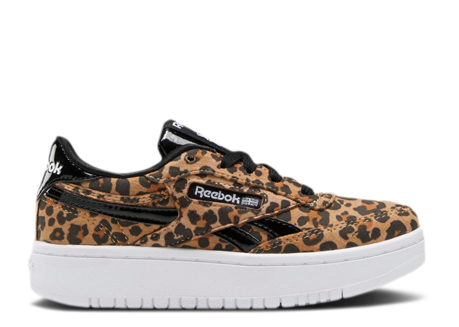 

Кроссовки Reebok Club C Double Little Kid 'Leopard', коричневый