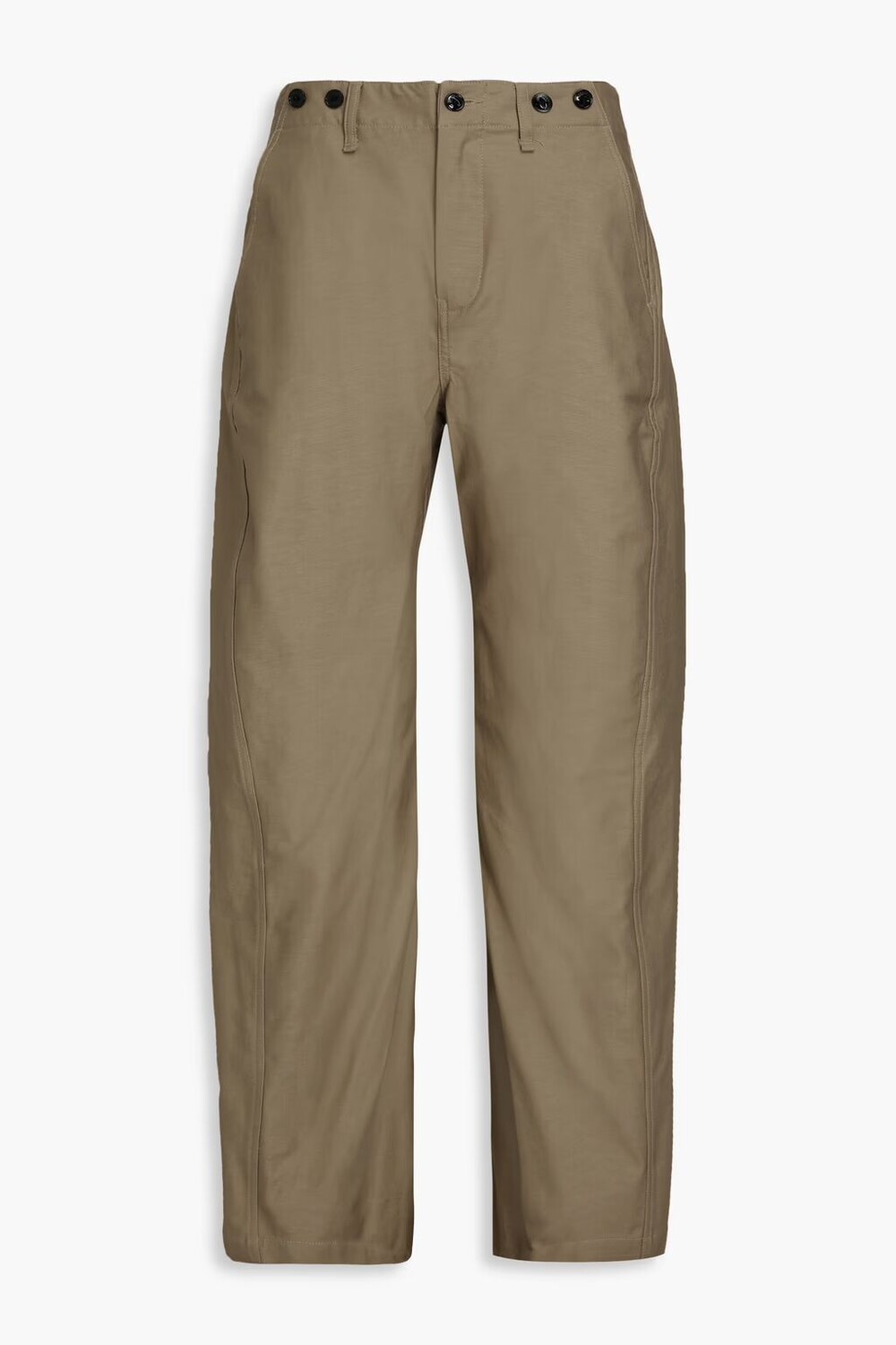 

Брюки Jones из хлопковой парусины с пуговицами Rag & Bone, серо-коричневый