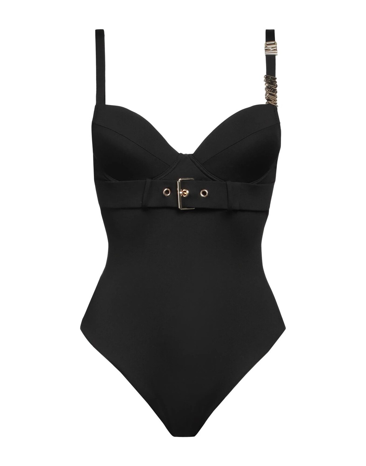 

Цельный купальник Moschino, черный