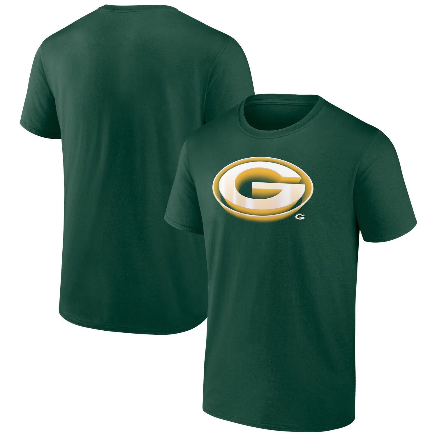 

Мужская зеленая фирменная футболка Green Bay Packers Chrome Dimension Fanatics, Зеленый