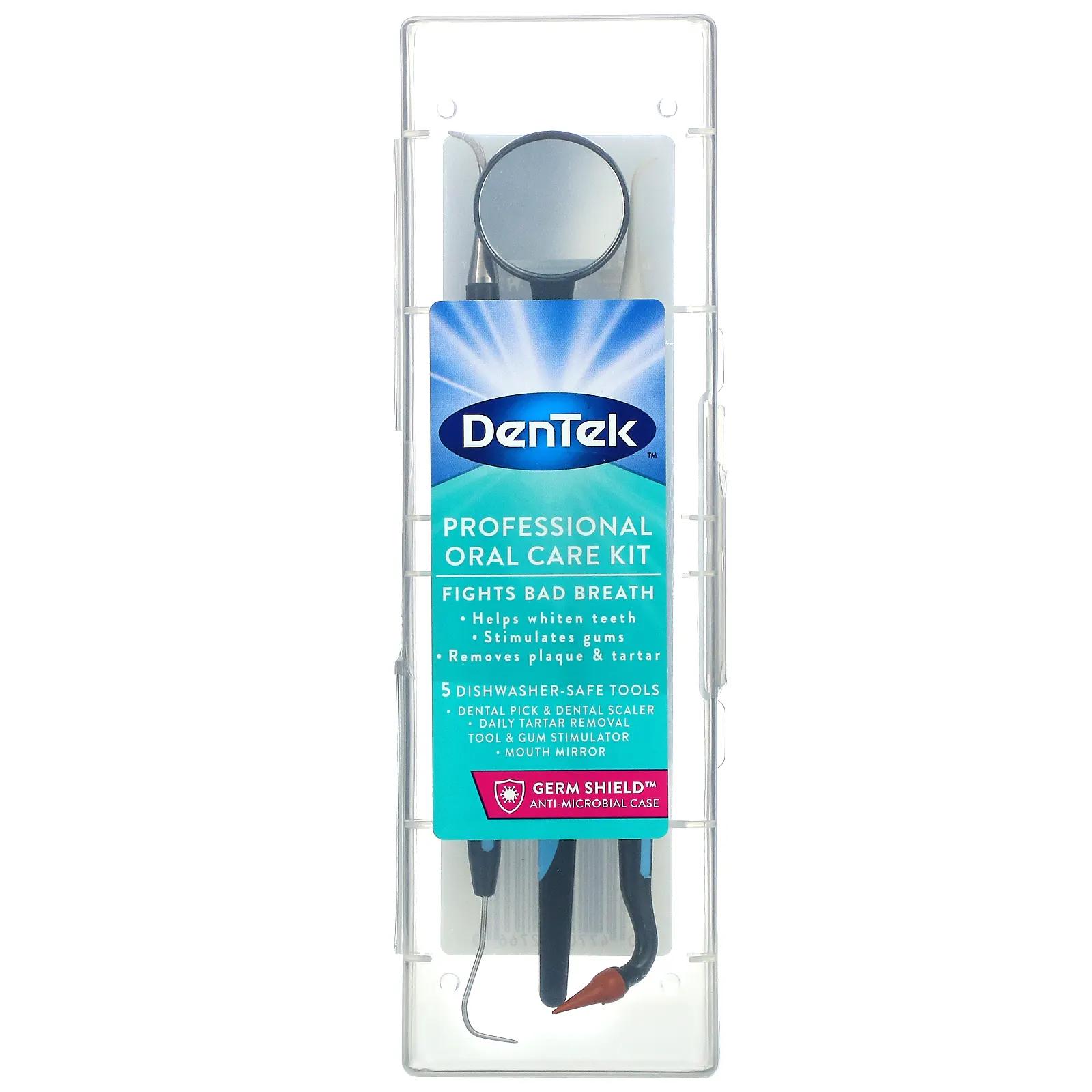 DenTek Профессиональный набор для ухода за полостью рта 1 комплект dentek мгновенное обезболивание максимальная сила чистая мята 1 набор
