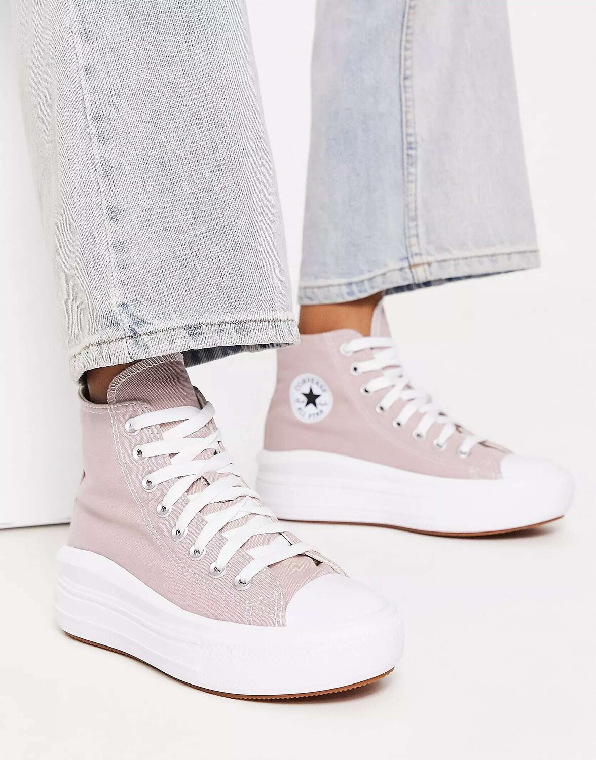 

Кресло-лиловые кроссовки Converse Move Hi, Розовый