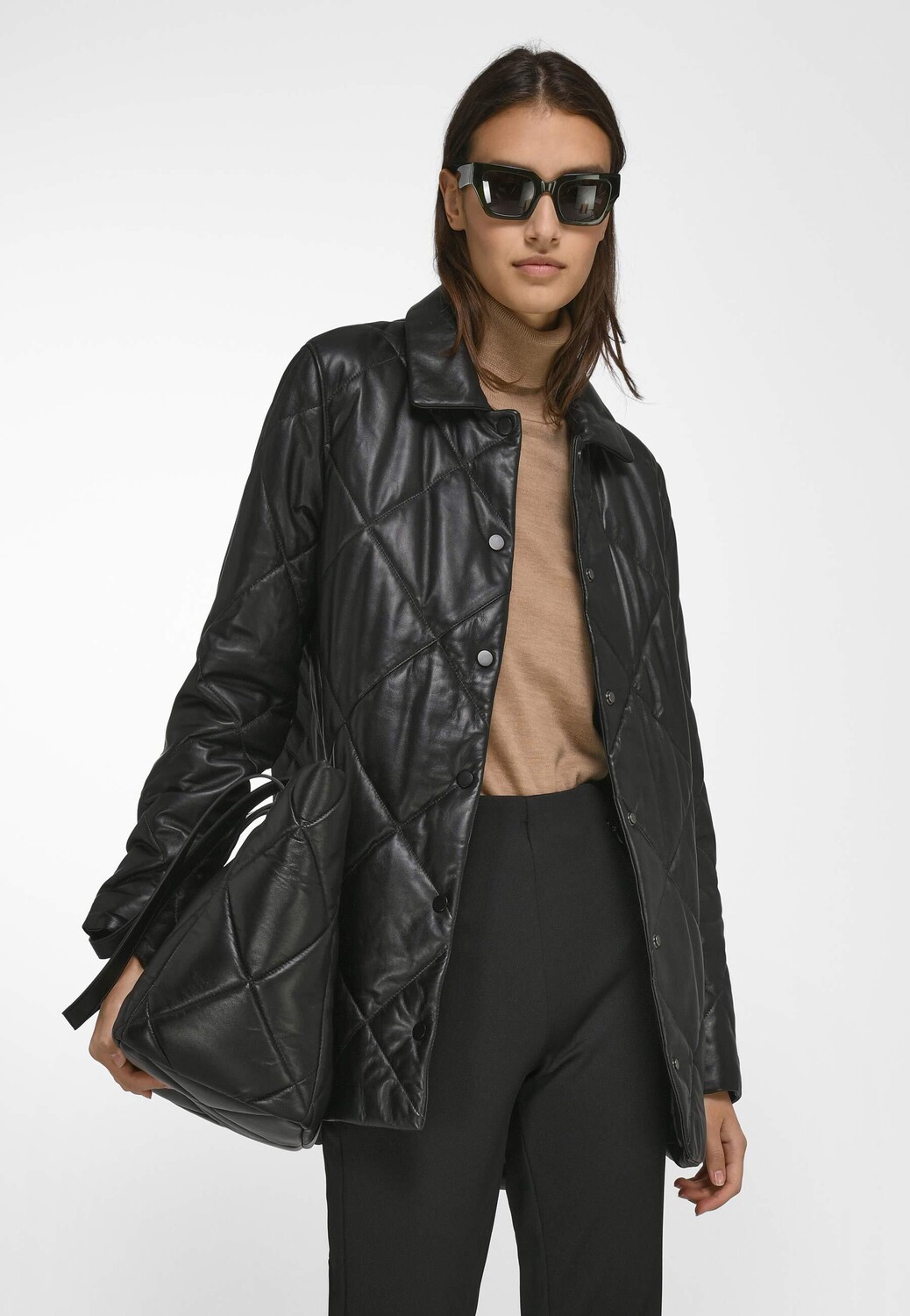

Кожаная куртка TALBOT RUNHOF X PETER HAHN leather, черный