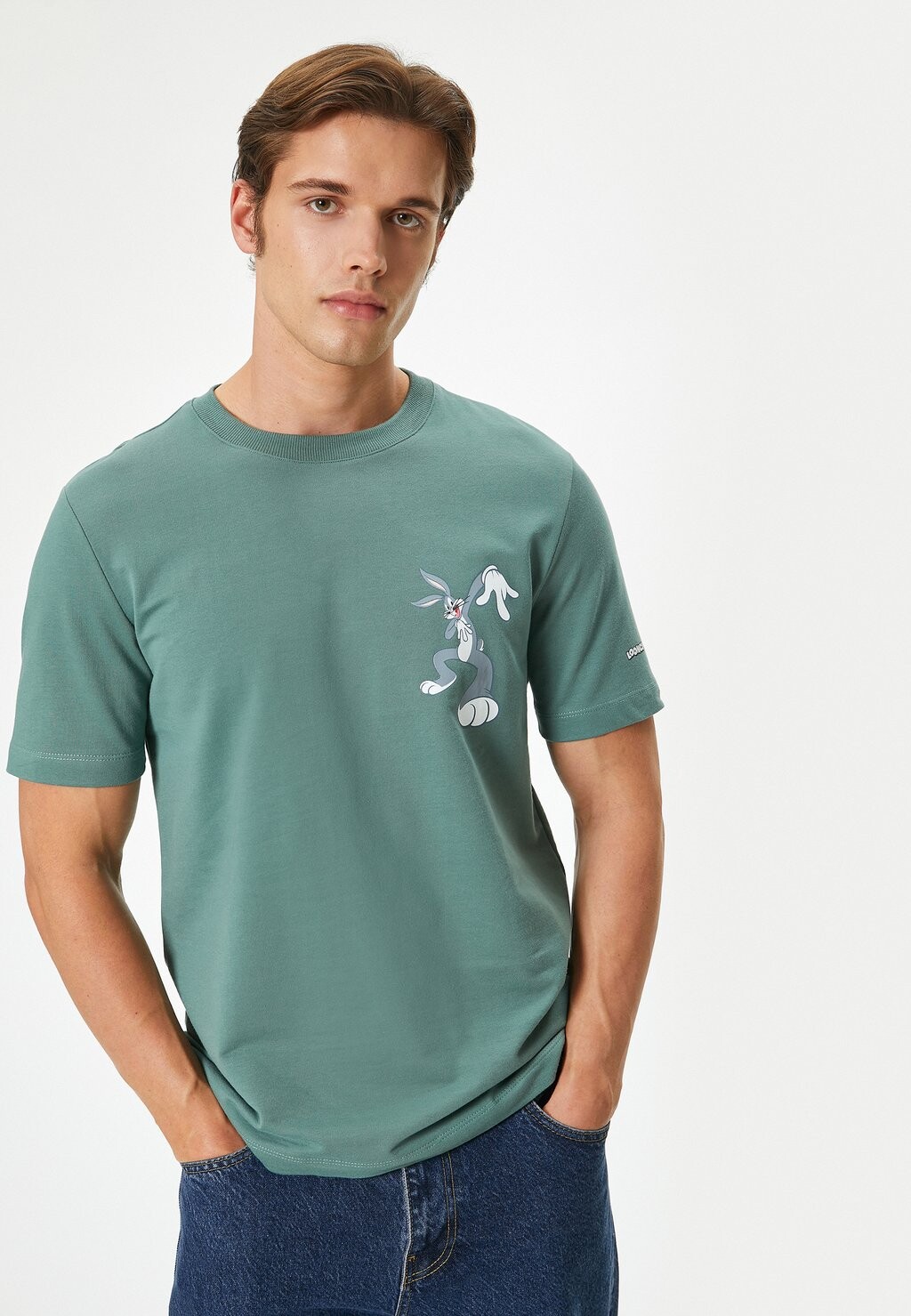 

Принт на футболке BUGS BUNNY LICENSED Koton, зеленый