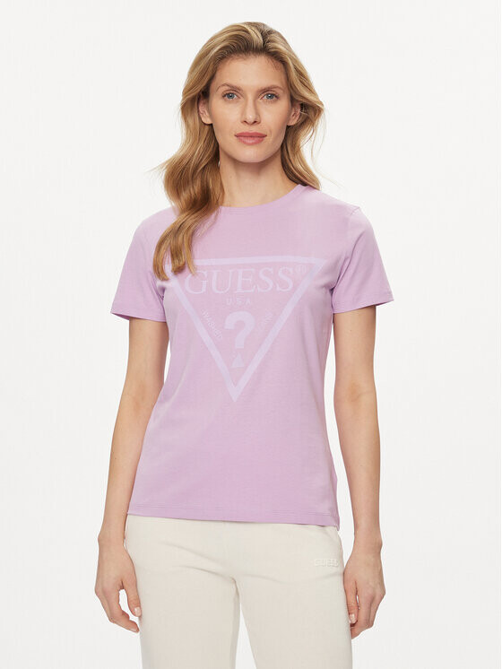 

Футболка стандартного кроя Guess, фиолетовый