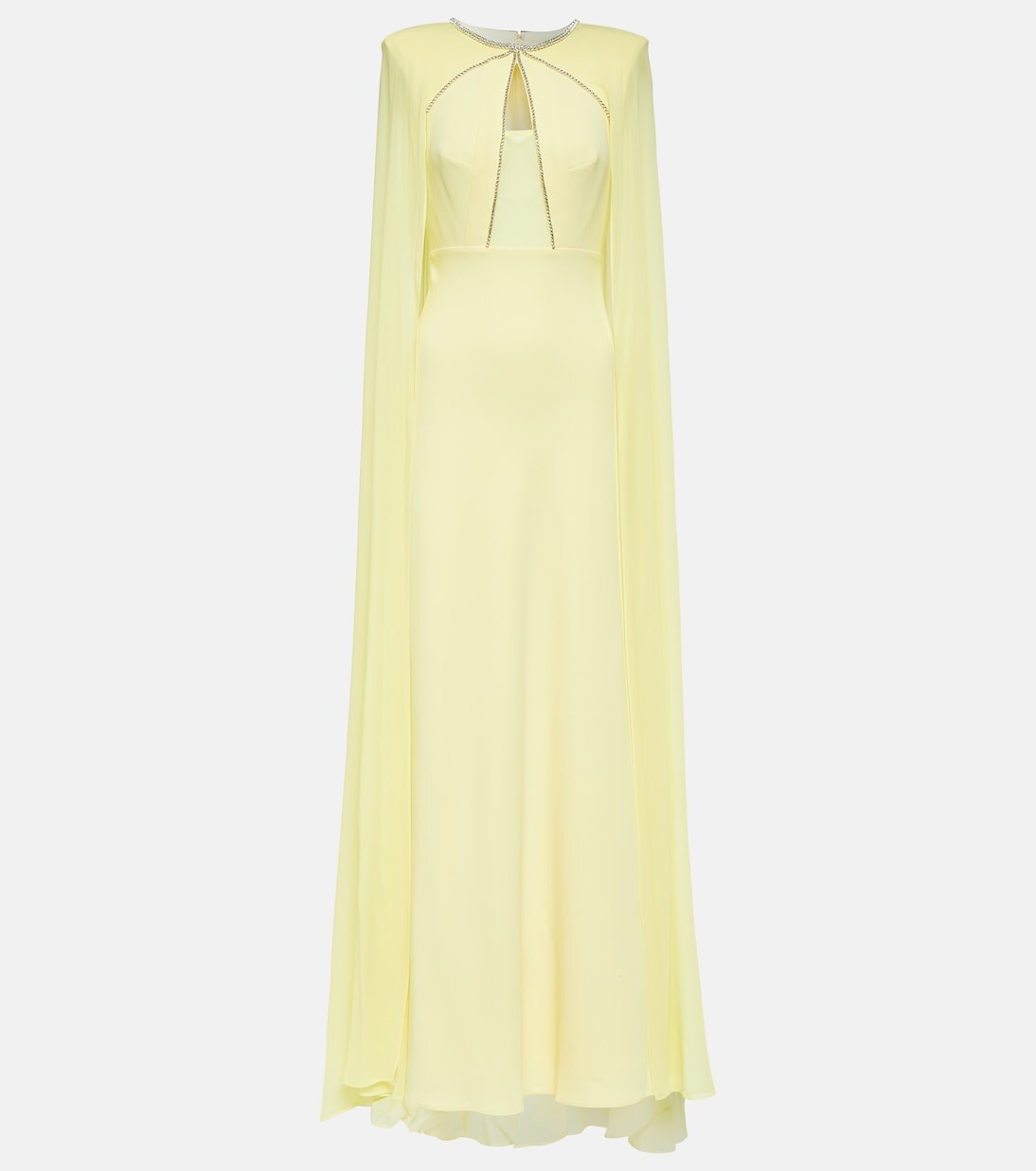 

Платье с накидкой Roland Mouret, желтый