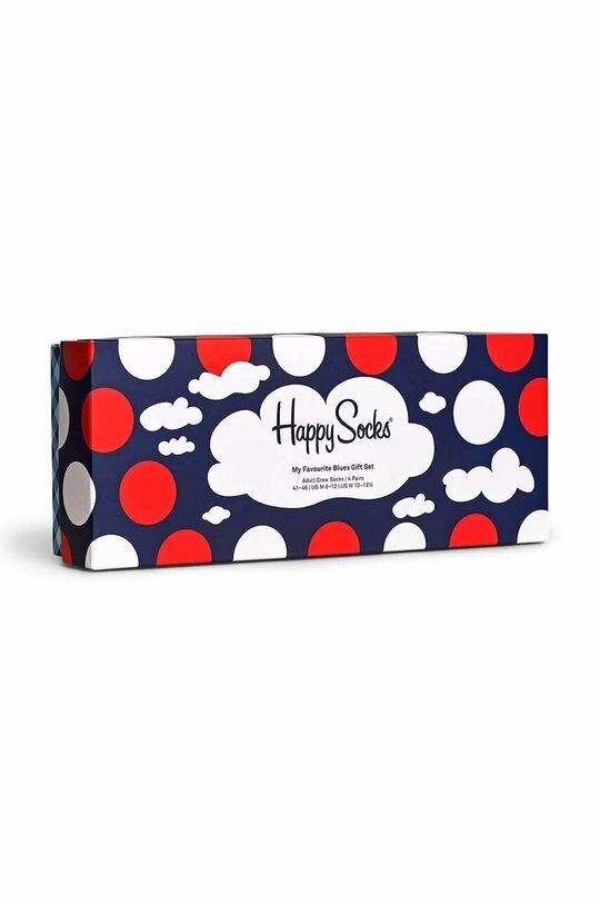 

Мои любимые голубые носки, 4 пары Happy Socks, темно-синий